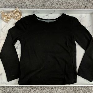 Toddler girl - solid black shirt